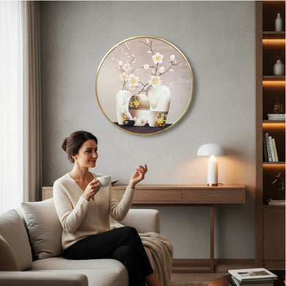 Flowers in Vase Painting Multicoloured