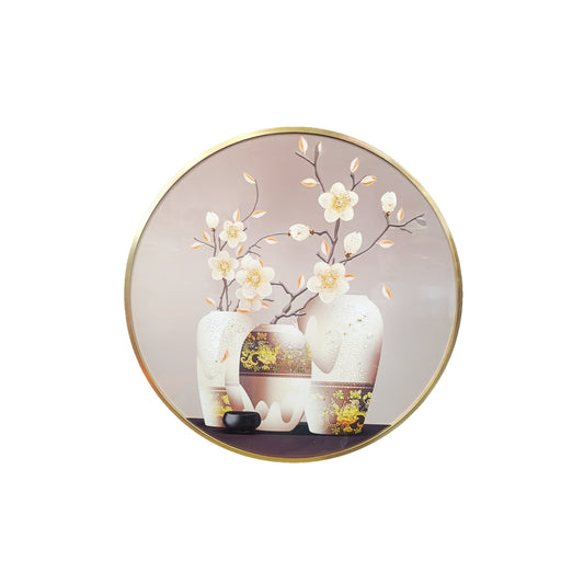 Flowers in Vase Painting Multicoloured