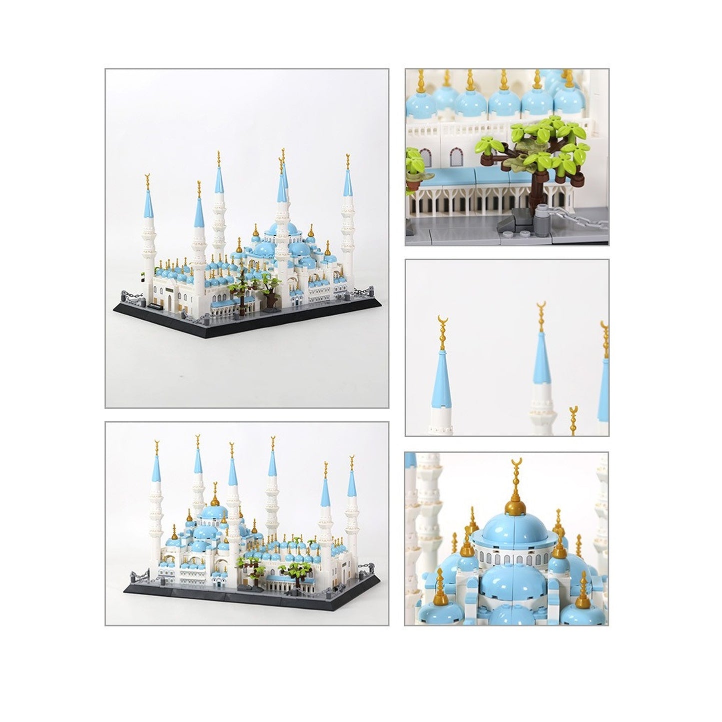 Wange Blue Mosque 1129 Piece Building Blocks