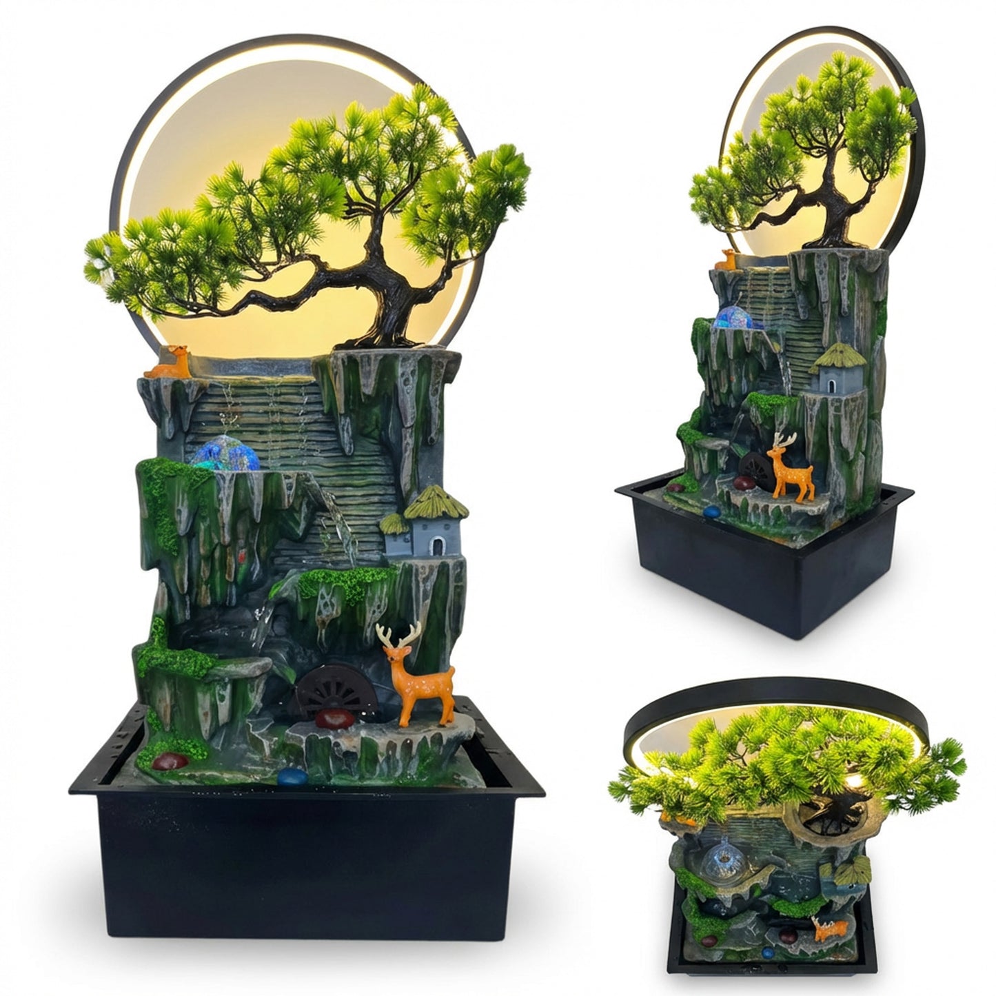 Forest Design Water Fountain Multicoloured