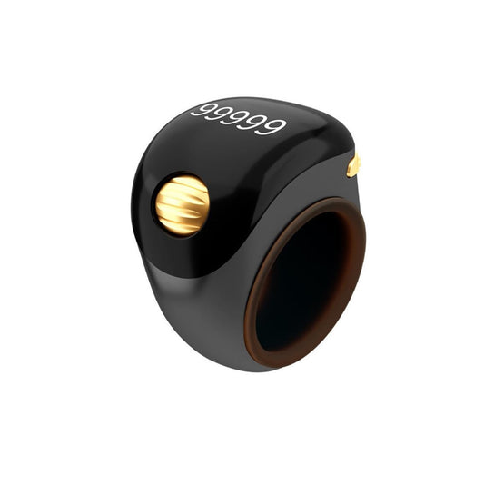 Adjustable Tasbih Smart Ring Counter Black
