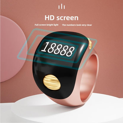 Adjustable Tasbih Smart Ring Counter Rose Gold