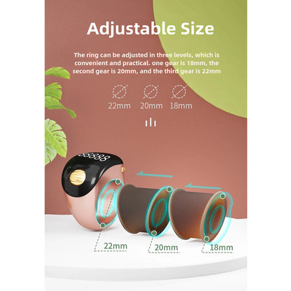 Adjustable Tasbih Smart Ring Counter Rose Gold