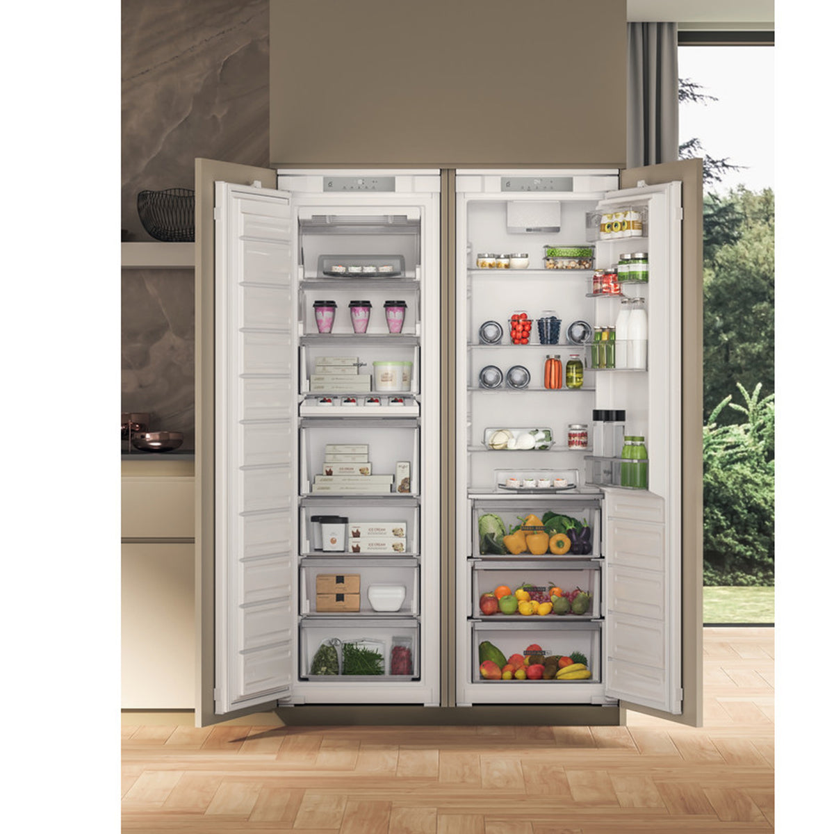 Whirlpool 306L Built-In Fridge White