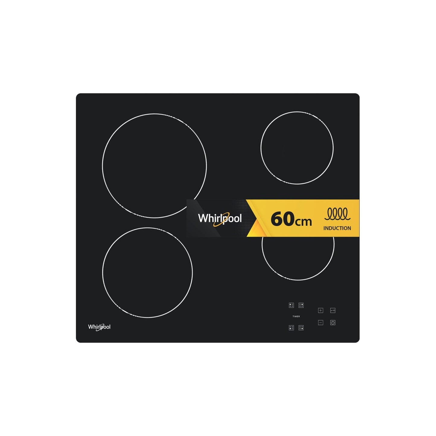 Whirlpool 60cm Electric Hob Black