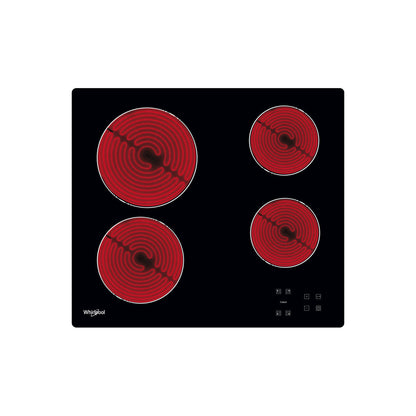 Whirlpool 60cm Electric Hob Black