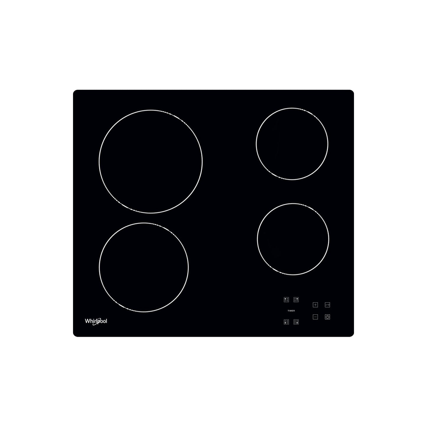 Whirlpool Electric Hob Black