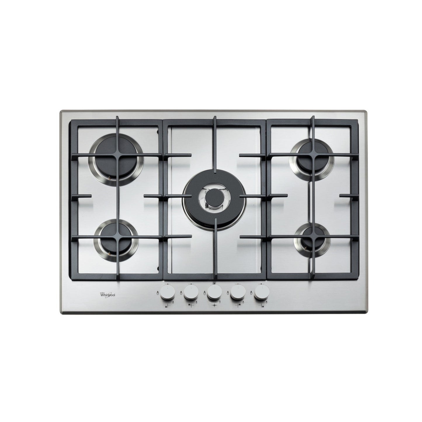 Whirlpool 75cm Gas Hob Stainless Steel