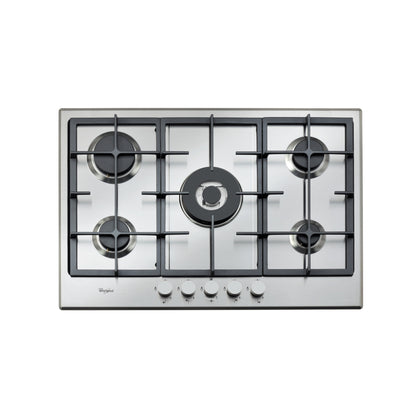 Whirlpool 75cm Gas Hob Stainless Steel