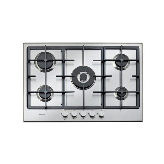 Whirlpool 75cm Gas Hob Stainless Steel