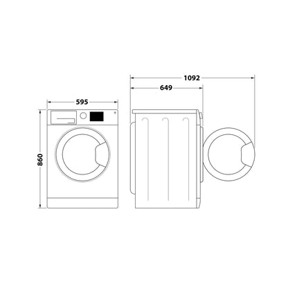 Whirlpool 8kg Condenser Tumble Dryer Silver