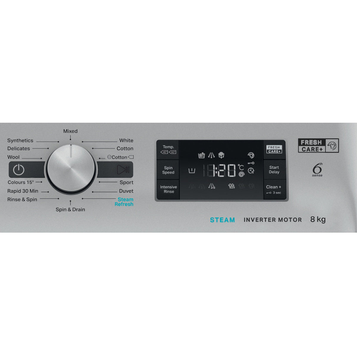Whirlpool 8kg Front Loader Washing Machine Silver