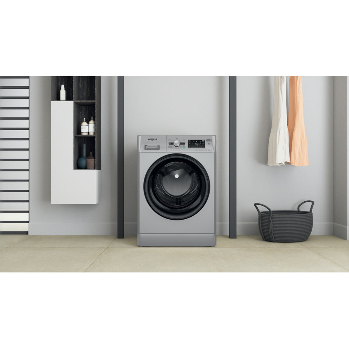 Whirlpool 8kg Front Loader Washing Machine Silver