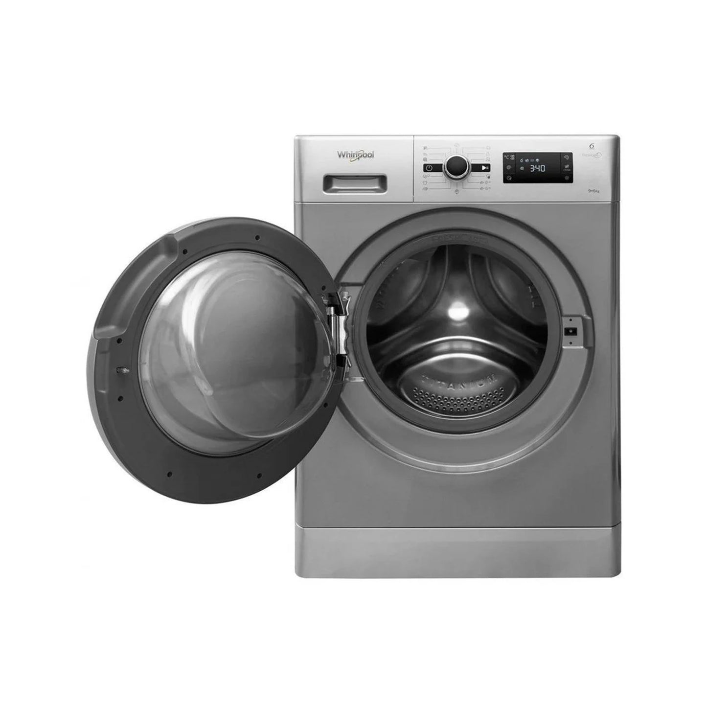 Whirlpool 9kg Front Loader Washing Machine Silver