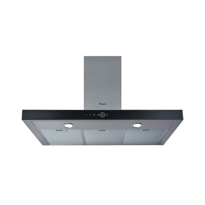 Whirlpool 90cm 6th Sense Wall Mounted Cooker Hood Stainless Steel
