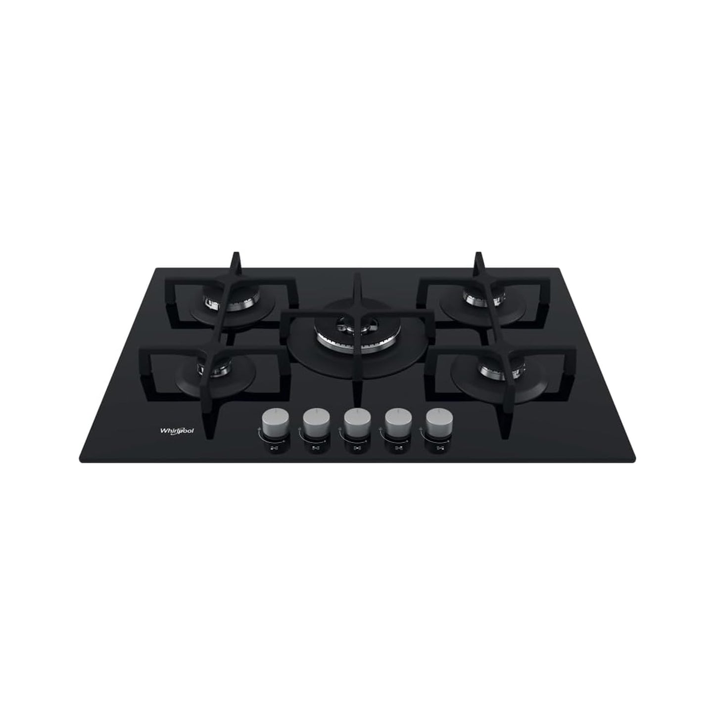 Whirlpool 5 Burner Gas Hob Black