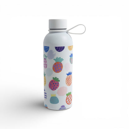 500ml Pineapple Design Flask White