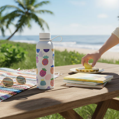 500ml Pineapple Design Flask White