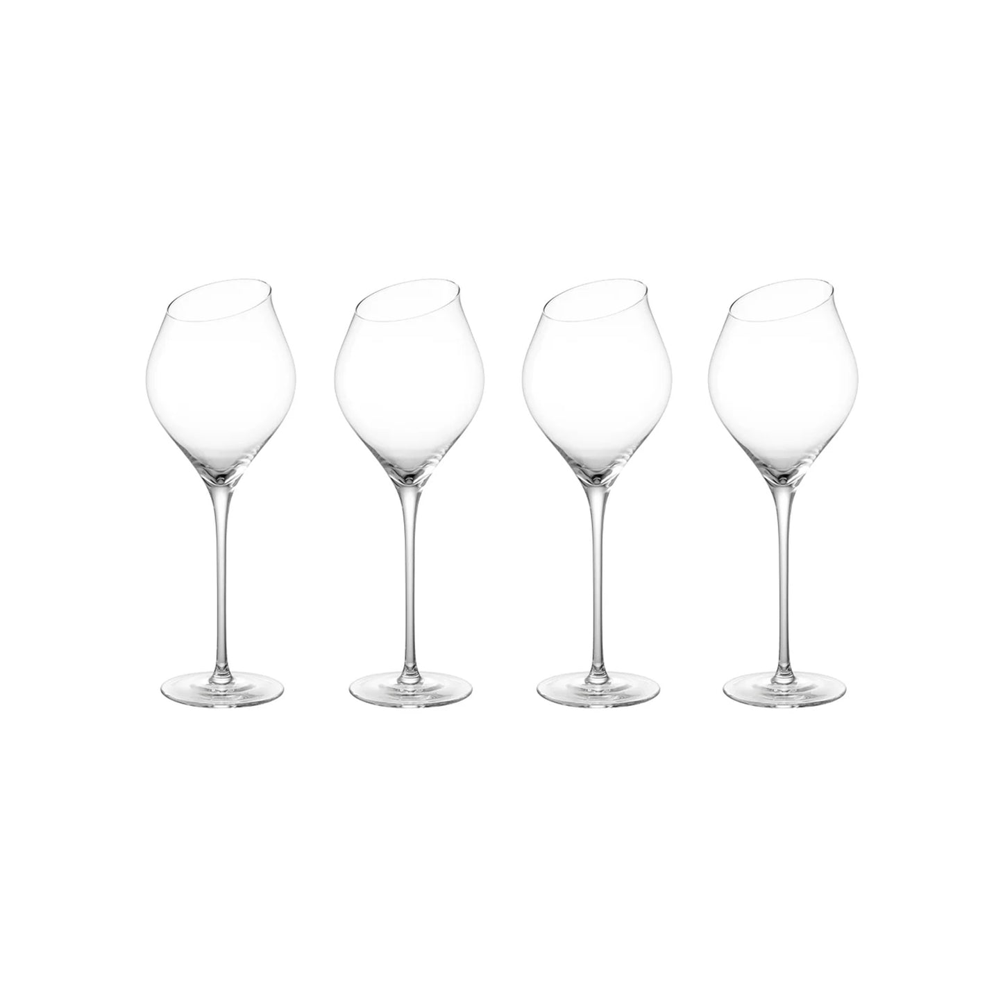 Carrol Boyes Sway White Wine Glass Set of 4 - Clear