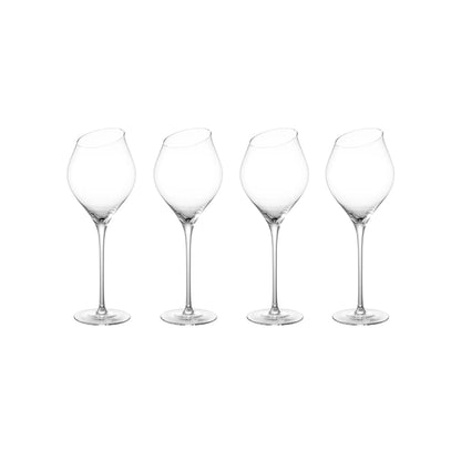 Carrol Boyes Sway White Wine Glass Set of 4 - Clear