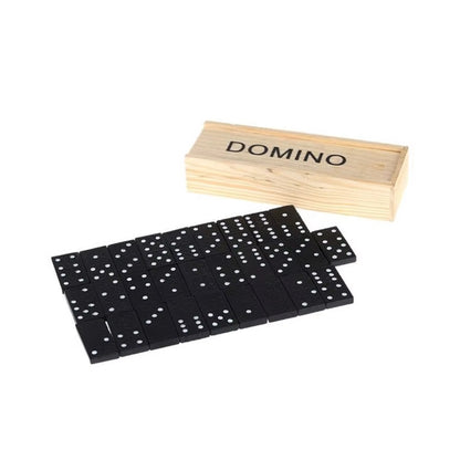 Urban Decor Wooden 28 Piece Domino Game Brown