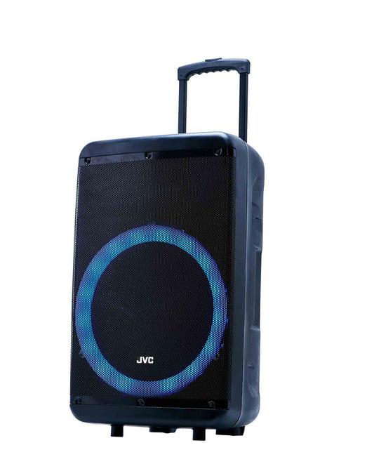 JVC 8″ Bluetooth Trolley Speaker with Light Show - Black