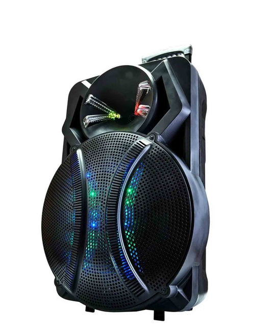 JVC 18" 2400W Bluetooth Trolley Speaker - Black