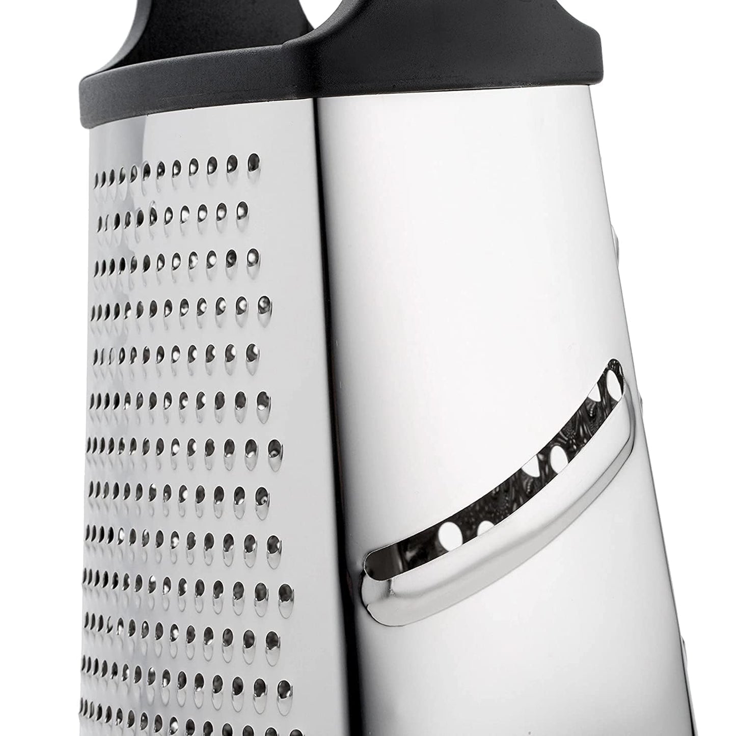 Kitchen Life 4-Way Stainless Steel Grater Black