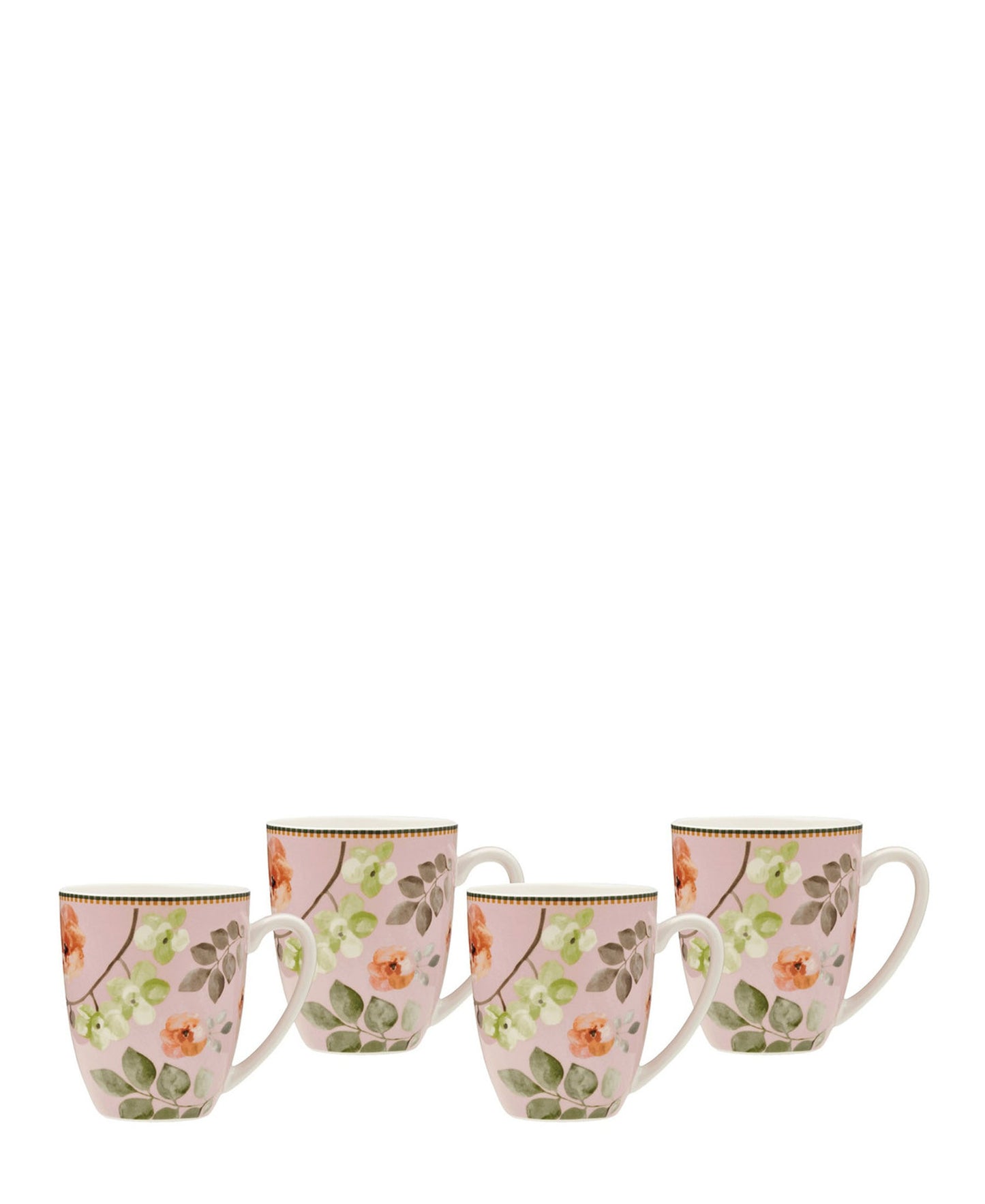 Maxwell & Williams 4 Piece 420ml Arcadia Coupe Mug Set - Pink