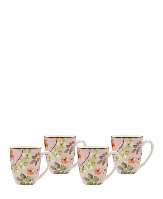 Maxwell & Williams 4 Piece 420ml Arcadia Coupe Mug Set - Pink