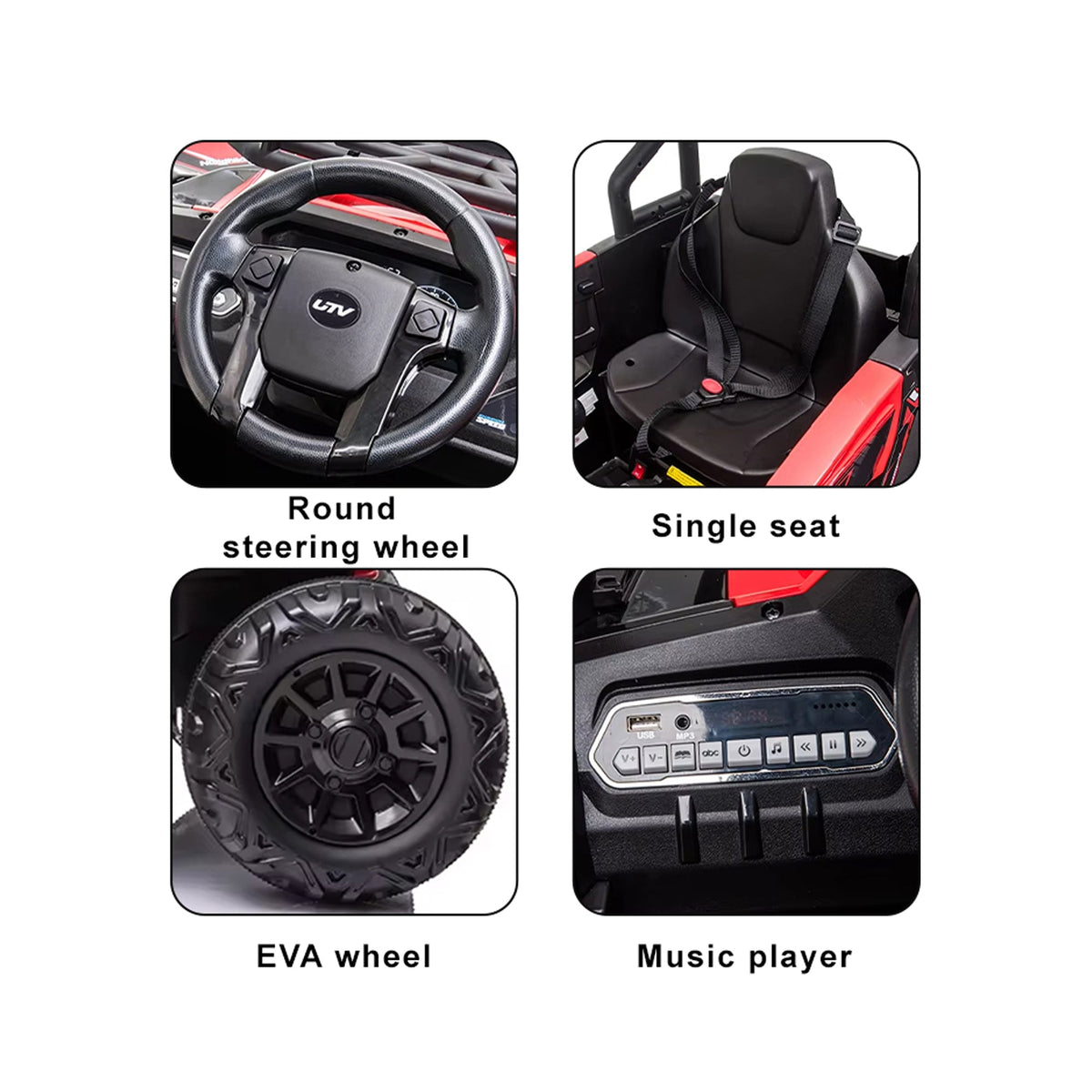 24V Off-Road UTV Kids Electric Ride-On Buggy Camo - YI360A