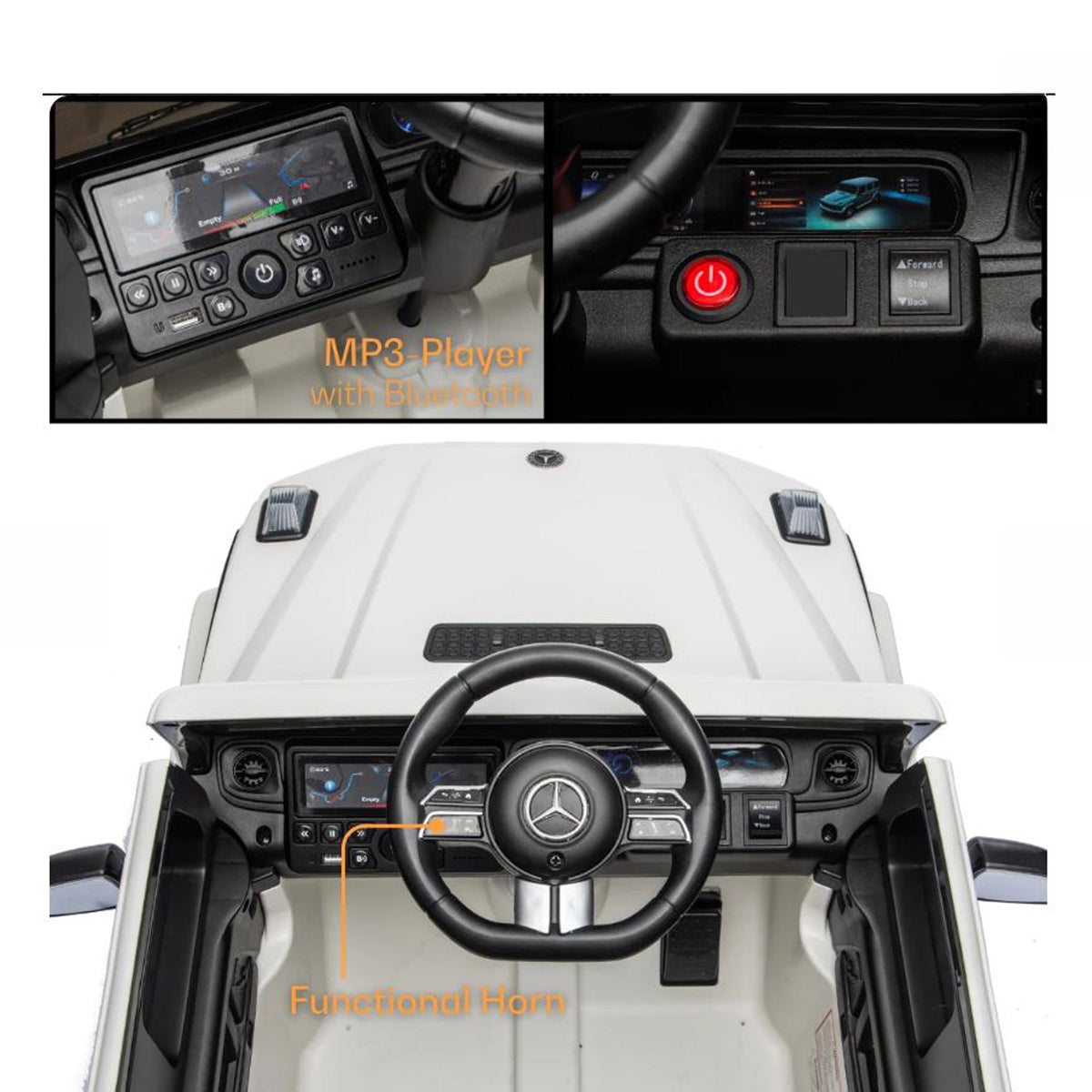 Mercedes-Benz G 580 Kids Electric Ride-On Car - YJ2580