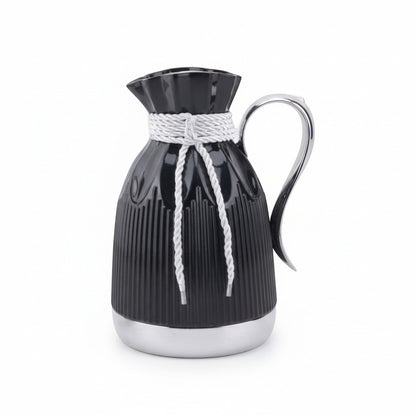 Tea Thermos Black & Silver