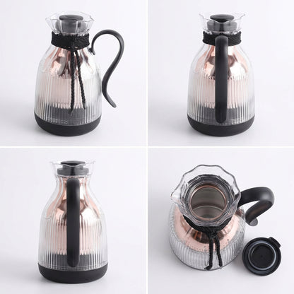 Tea Thermos Black & Clear