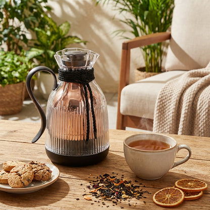 Tea Thermos Black & Clear