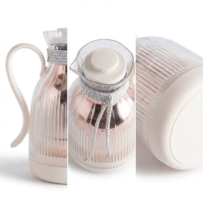 Tea Thermos White & Clear