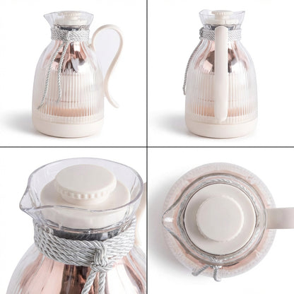 Tea Thermos White & Clear