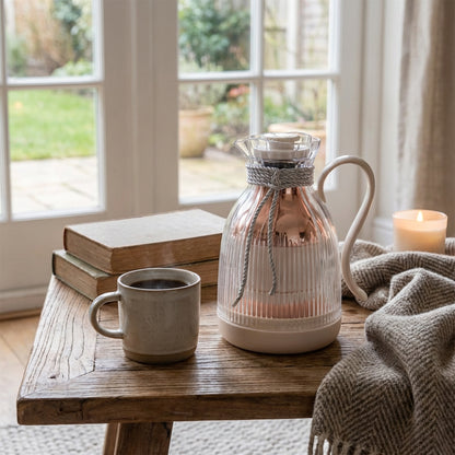 Tea Thermos White & Clear