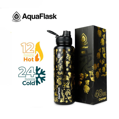 Aquaflask Koi 1182ml Flask Courage Black