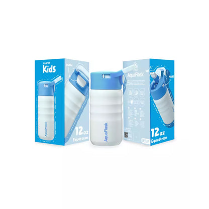Aquaflask Kids Straw Sip 355ml Flask Equestrian