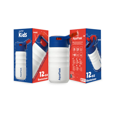 Aquaflask Kids Straw Sip 355ml Flask Rocketeer