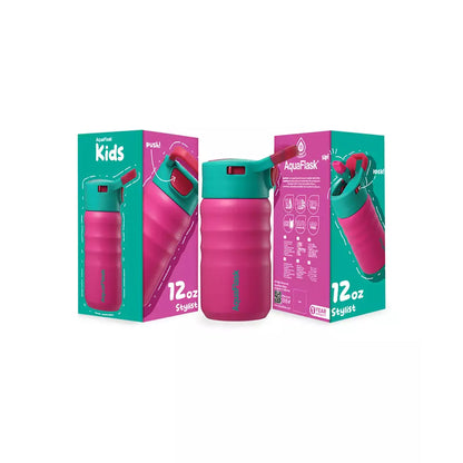 Aquaflask Kids Straw Sip 355ml Flask Stylist