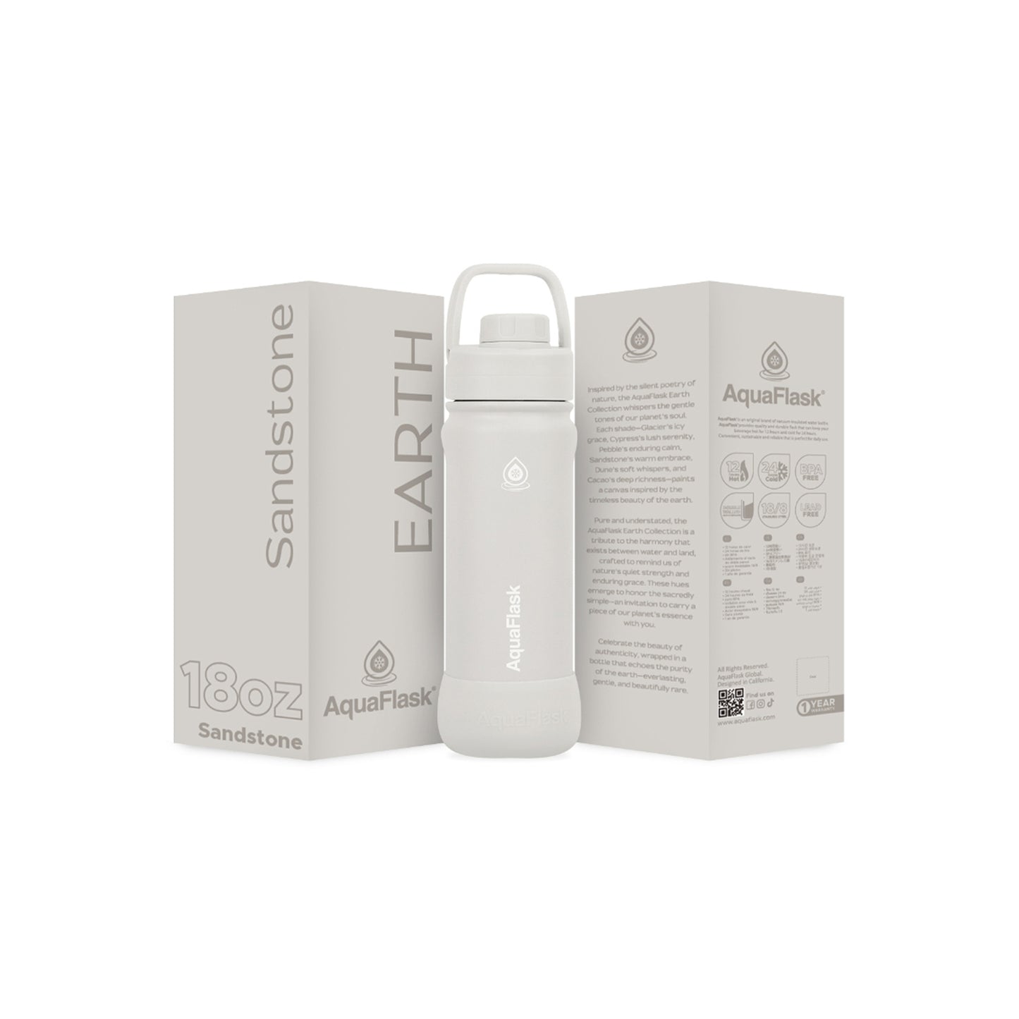 Aquaflask Earth 532ml Flask Sandstone