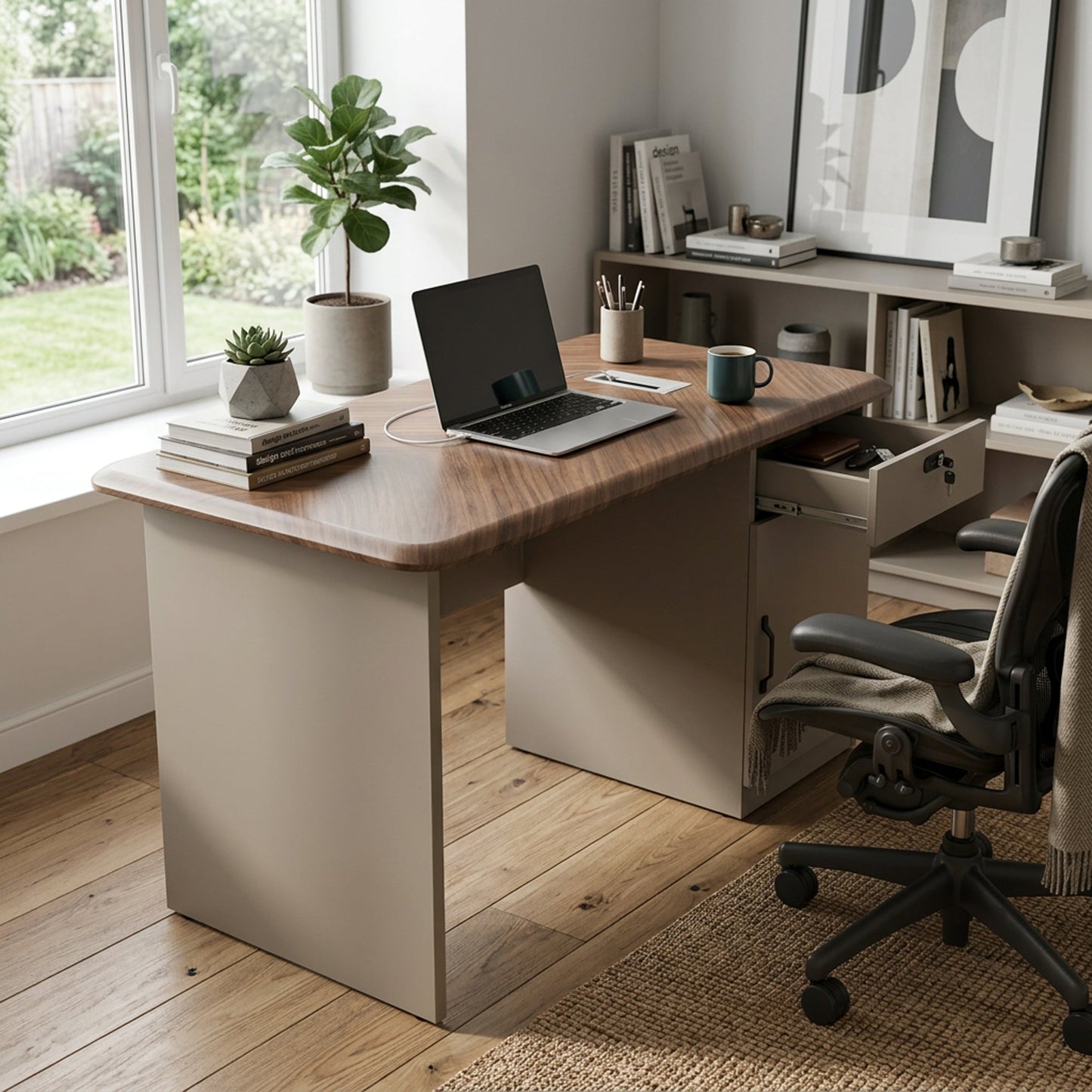 BF Platinum Living 1.2M Office Table