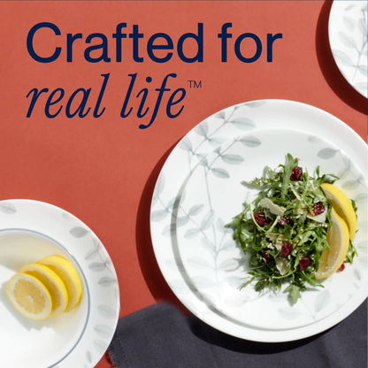 Corelle Flowing Fern 12 Piece Dinner Set White