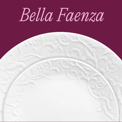 Corelle Bella Faenza 12 Piece Dinner Set White