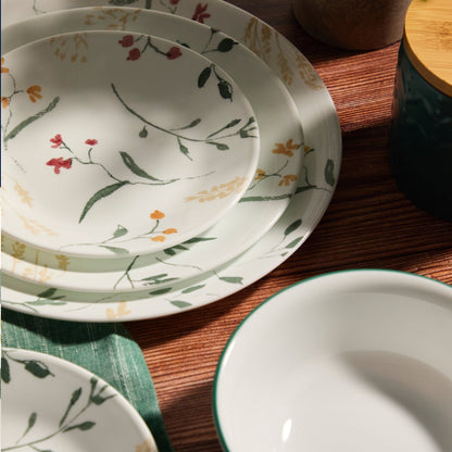 Corelle Wildflower Scatter 12 Piece Dinner Set White