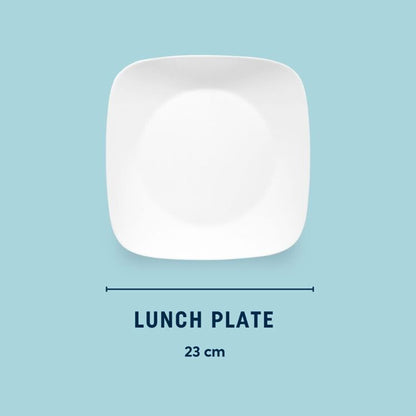 Corelle Square Lunch Plate 22.9cm - Pure White