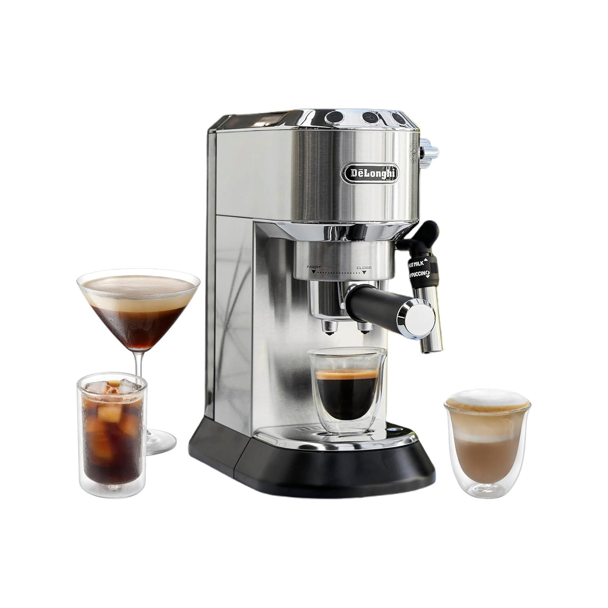 De'Longhi Dedica Deluxe EC685.M with KG521.M Grinder - Metal