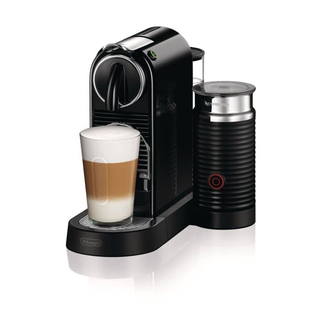 Nespresso CitiZ Automatic Espresso Machine with Aeroccino Milk Frother - Black
